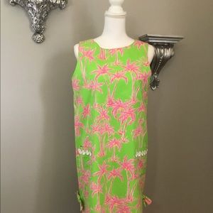 Lilly Pulitzer Preppy shift dress Sz 10 Pink Green